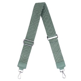 MIRROSI® Women's Bum Bag, Genuine Leather, Made in Italy, Shoulder Bag, Chest Bag, Crossbody Bag (1 Bag & 2 Straps), Mint (fish tool)