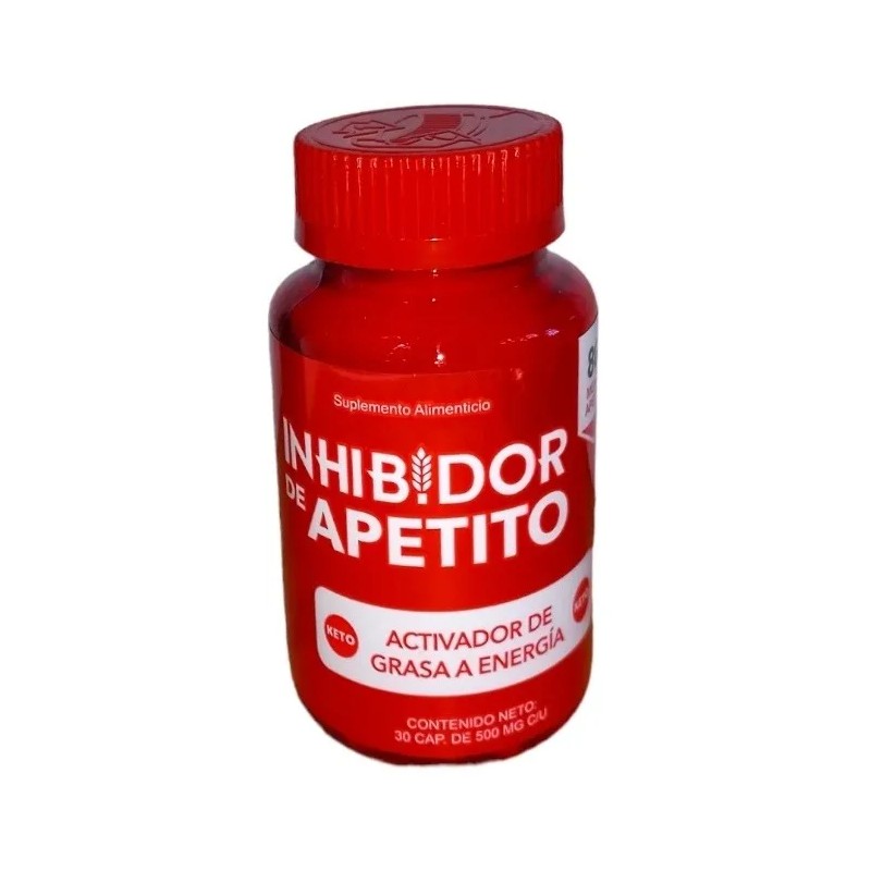 Keto Inhibidor Apetito 30caps 500mg Calidad Vinagre Manzana