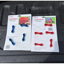 Hutzler NOS Lot of 2 Cookie Cutter Sets Gingerbread House & Delivery Truck 3D Hutzler
