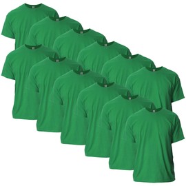 Gildan Gildan Large Ultra Cotton T-Shirt, Style G2000, Multipack, Antique Irish Green (12-Pack)
