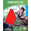 Forccord - Paquete de 2 filtros de aire para motor