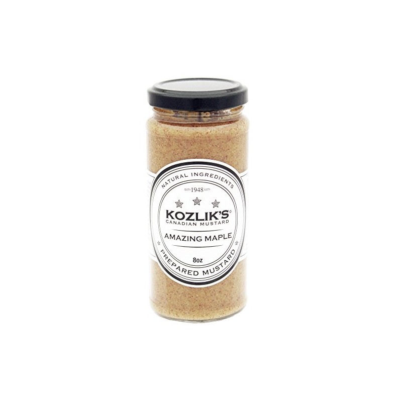 Kozlik's Canadian Amazing Maple Mustard, 6 Pack of 8 oz