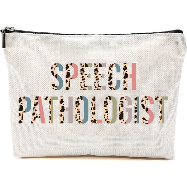 HTDesigns Speech Pathologist Cosmetics Bag - Leopard Speech Pathologist Makeup