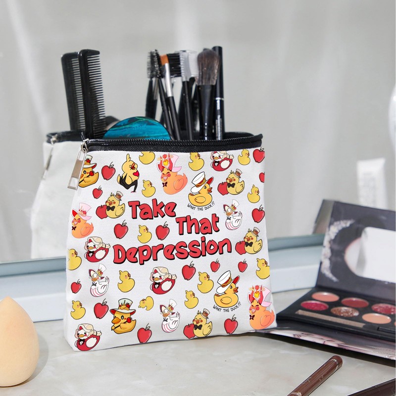 WZJHCL Anime Makeup Pouch Take That Depression Cosmetic Kit Bag