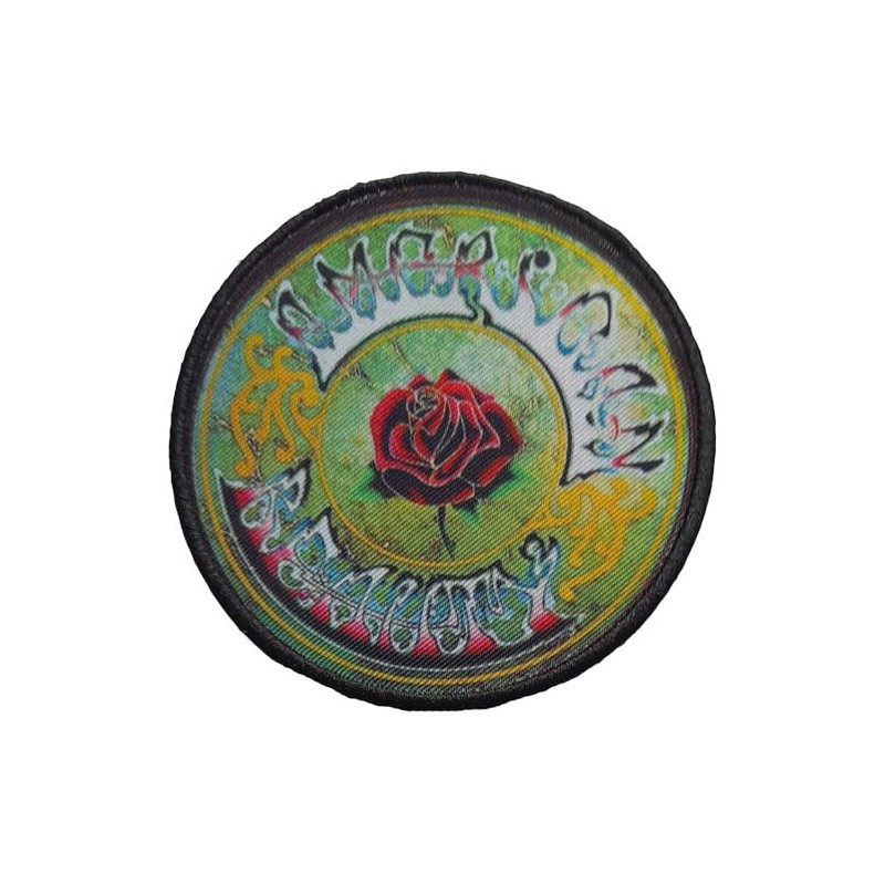 Men's Grateful Dead American Beauty Circle Woven Patch