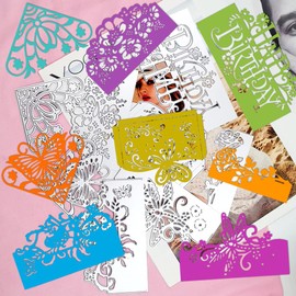 AFUNTA 8 Sets Cutting Dies for Card Making, Birthday Metal Cutting Dies Rose Flower Bird Butterfly Cutting Dies Embossing Stencils for DIY Scrapbook Album Decorative Scrapbook Card Making