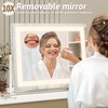 ROLOVE Vanity Mirror with Lights 22"x18", Lighted Makeup Mirror with