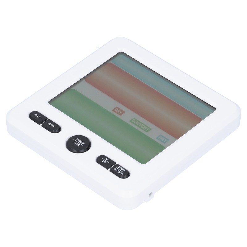 LCD Electronic Alarm Clock Temperature Humidity Monitoring Alarm for Indoor