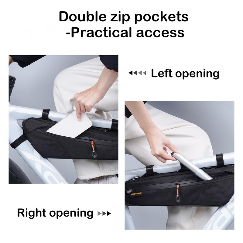 Kapsuen Bike Frame Bag - 2.5L Waterproof Cycling Triangle Bag
