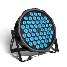 Lluminación De Escenario, Rgb Led Cannon 54x3w Luces De Escenario Dmx Rítmicas, Audio Ritmico Luces Par, bar, fiesta, DJ, espectáculo Luces DJ Estroboscópicas Para Hogar KTV Fiestas