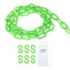 sourcing map Plastic Chain 30 FT/9.2 M, Safety Chain Green