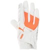 pwr grip glove (right hand)/bright, bright white/vivid orange