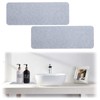 2pcs Water Absorbing Stone Tray, Diatomite Soap Dish 8.66x3.15in Water