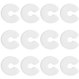 Gosknor 12pcs Shoe Charm Fasteners for Jibbitz, Plastic Charm Fasteners Shoe Charm Fastening Pad for Preventing Shoe Charms From Falling Off(Transparent)