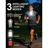 Ebukur Clip on Flashlight, Rechargeable Safety Running Light with 3