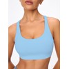 Omwilddo Women's Strappy Sports Bras Light Compression Crop Criss Cross