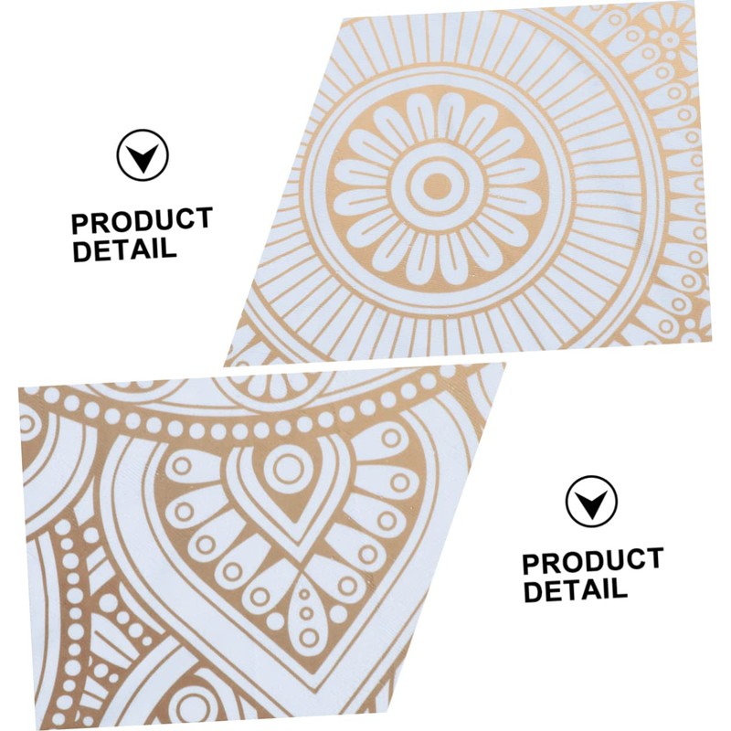 WOONEKY Beach Towel Mandala Round Microfiber Yoga Mat Tapestry Home