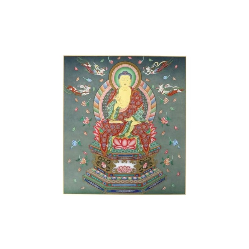 仏画色紙 釈迦如来 法徳堂 縦27.2cm×横24.2cm K027