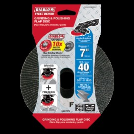 Diablo DCX070040B01F 7 40Grit Flap Disc Grinding & Polishing Type 29