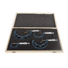 4Pcs 0-4 inch 0.0001" Outdoor Micrometer Set