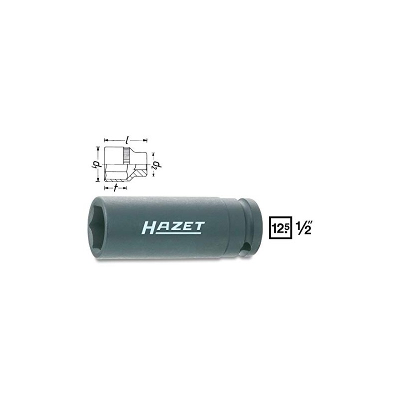 ＨＡＺＥＴ インパクト用ロングソケットレンチ（６角タイプ・差込角１２．７ｍｍ） 900SLG-24
