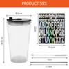 UOCAI Bubble Tea Cup, 16 oz Plastic Cup with Lid