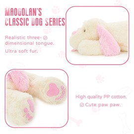 MaoGoLan Giant Stuffed Puppy Dog Big Plush Extra Large Stuffed Animals Soft Plush Dog Pillow for Girls Kids 31 inch