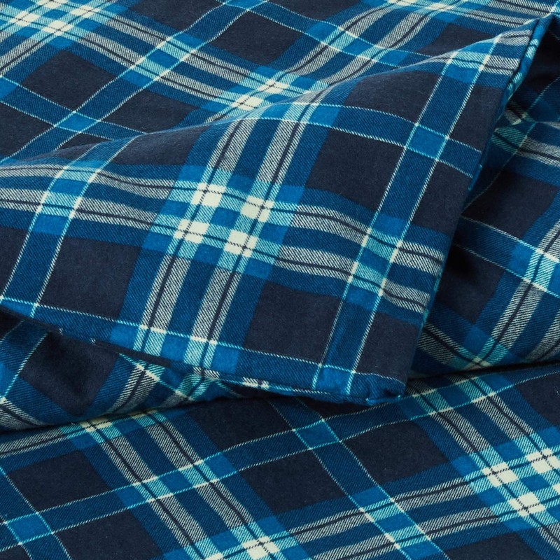 Pointehaven Flannel Oversized Duvet Set, Twin, Ashby Plaid