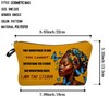 Livel lhood African American Makeup Bag Cute Small Organizer Zipper