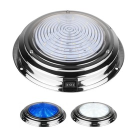 7 Inch 12V Marine Boat Dome Light Dual Color