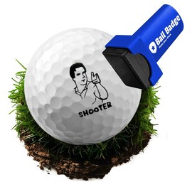 HODL 21 Ball Badge Golf Ball Stamp - Self-Inking Marker for Identifying Balls - Durable Design - Stocking Stuffer Holiday Gift - Golfer Equipment:_Shooter