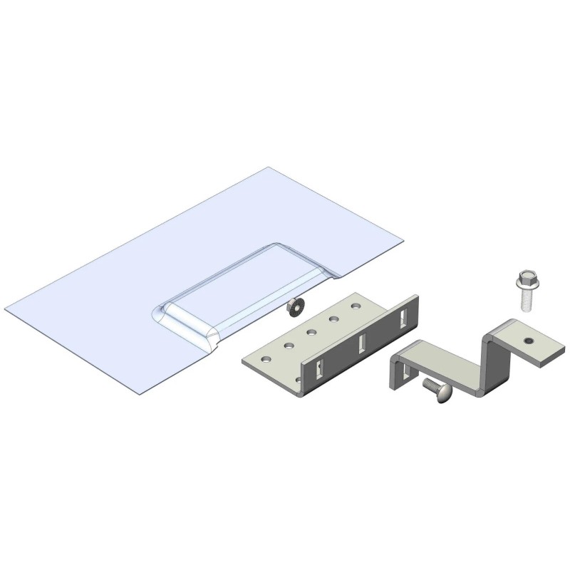 Magerack Top Mount Tile Hook Bracket w Flashing Solar Panel