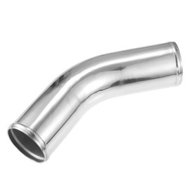 X AUTOHAUX 80mm 3.15" OD 4" 100mm Leg Length Universal Car Aluminum Alloy Tube Intercooler Pipe 45 Degree Bend Elbow Air Intake Joiners Tubing - Pack of 1