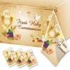 First Communion Table Cloth-3Pcs Mi Primera Comunion Rectangle Plastic Table