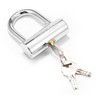 Cylindrical Heavy Duty Stainless Steel Padlock with Key,high Security Shipping