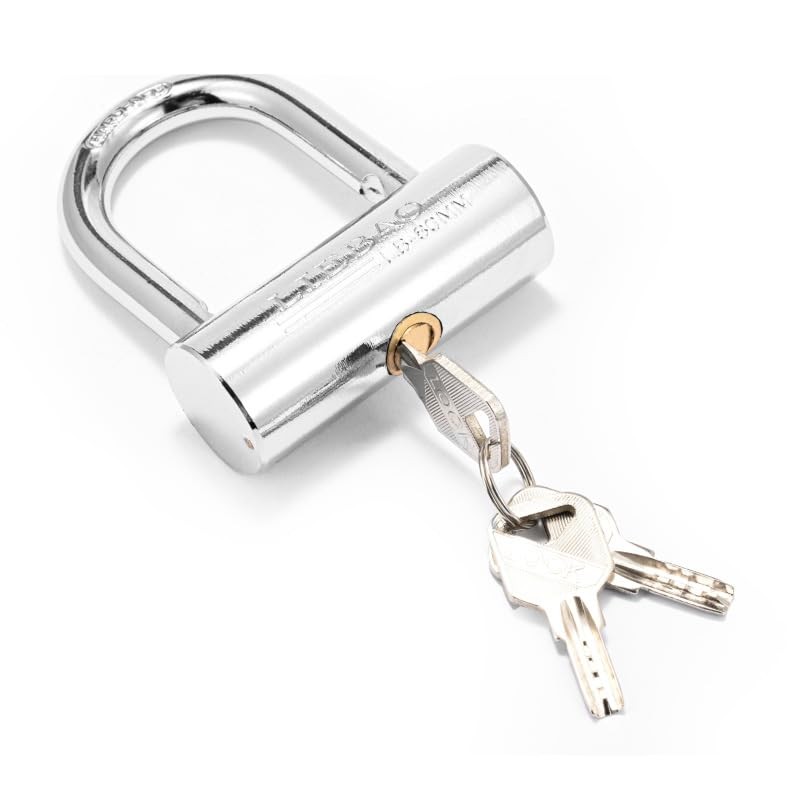 Cylindrical Heavy Duty Stainless Steel Padlock with Key,high Security Shipping