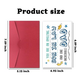 Fathers Day Birthday Card for Son in Law Fathers Day Birthday Gifts for Son in Law Father's Day Card for Sons in Law Father's Day Greeting Cards