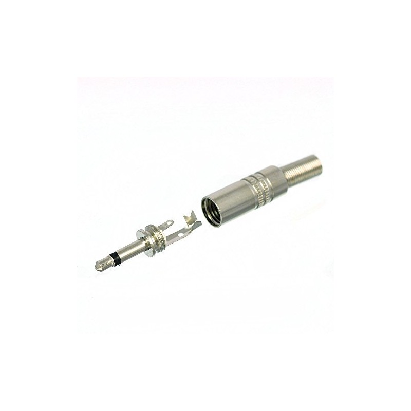 Cess 3.5mm Mono Male Plug Jack Adapter Cables Connectors (10