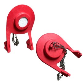 2-Inch Silicone Toilet Flapper with Styrofoam Float Inside by NuFlush (2 Pack)