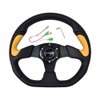 TIYPEOR D-Shaped Racing Adventure Car Steering Wheel 13"/320mm Flat Drift