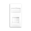 Evoges CAT6A UTP RJ45 Ethernet Module – White 25x50mm Data