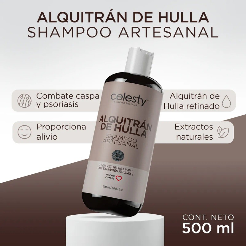 Shampoo Alquitrán Hulla Control Psoriasis Caspa 500ml