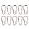10Pcs Carabiner Clip Spring Snap Hook Heavy Duty Quick Link