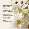 Artificial Phalaenopsis Orchids Flowers，Realistic Fake Flowers Decor，White