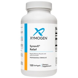 XYMOGEN SynovX Relief - Joint Support Supplement with Boswellia Serrata Extract + Turmeric - Muscle and Joint Relief Supplements - Vegan, Gluten Free and Non GMO (120 Softgels)