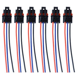 6 Pulse Power Plug Pigtail Connector Compatible with 2018 2019 2020 2021 Polaris Ranger XP 1000 / RZR RS1 General Bus Bar Harness Pigtail Connectors Blue