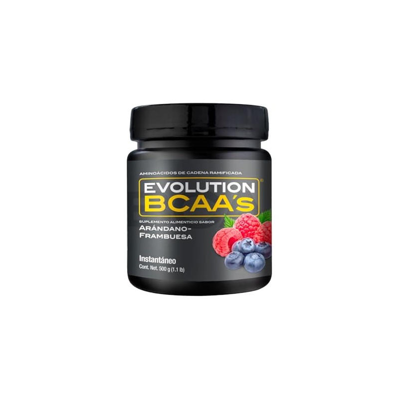 EVOLUTION, Aminoácidos BCAA, Suplemento Alimenticio, Leucina, Sin Gluten, Pre Workout,