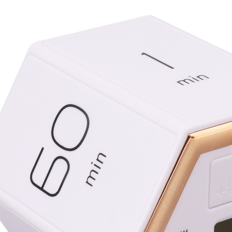 Hex Flip Timer with Mute Alarm Function Magnetic Time Management
