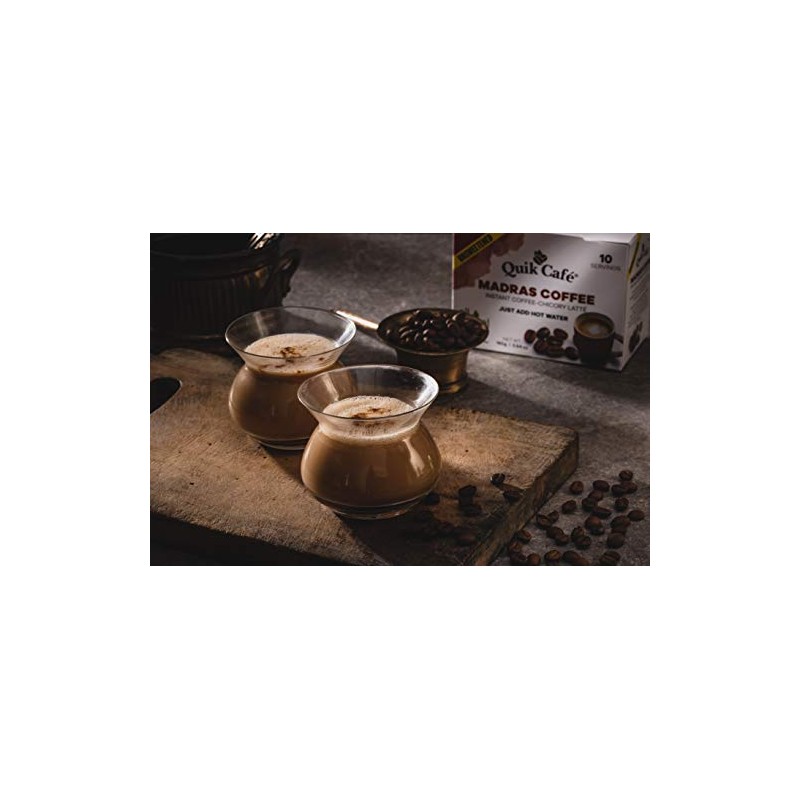 Quik Cafe Unsweetened Madras Coffee - 5.64 Ounce (Pack of