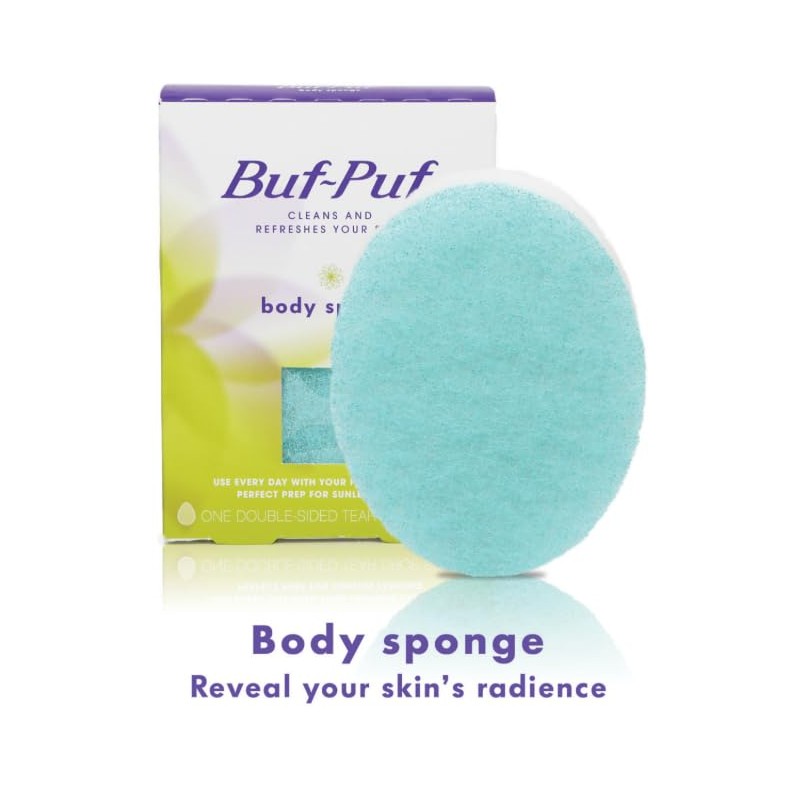 Buf-Puf Body Sponge, Bath Sponge, Dermatologist Developed, Cleanses Skin of